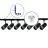 Bright Choice Ensemble complet Rail Monophasé Rail L 1 x 2 Mètre Noir | incl. 7x Spot + GU10 2700K 3W Dimmable + Embout, Connecteur d’Alimentation et L -Connecteur
