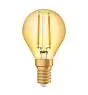 Osram Vintage 1906 LED E14 Boule Filament Dorée 2.5W 220lm - 824 Blanc Très Chaud | Équivalent 25W