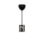 Nordlux Siv Suspension Luminaire Marbre et Métal Noir | 65mm - Convient pour E27
