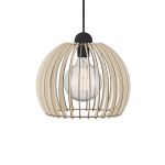Nordlux Pendelarmatuur Chino 30 Bruin - Hout | E27 Max 60W